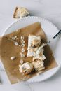 Eaten Cake in a Ceramic Plate