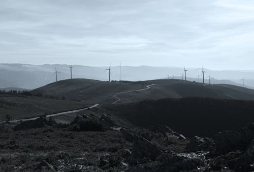 Free Windmills on the Mountain Stock Photo