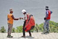 Person wearing Paragliding Sports Equipment