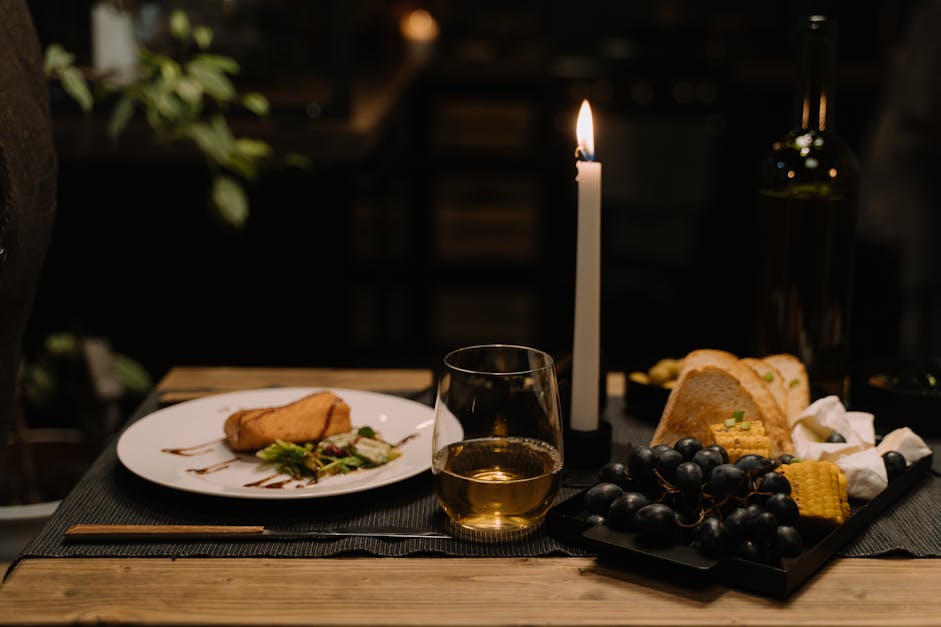 A Romantic Candlelight Dinner · Free Stock Photo