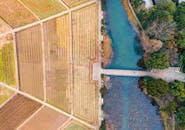 Aerial Photography of an Extensive Farm Field