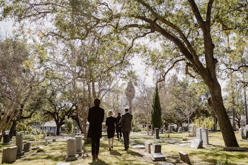 Photo of People standing on Graveyard