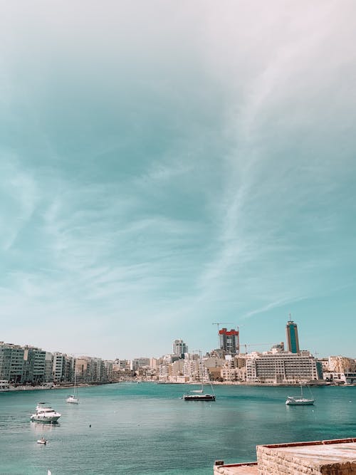 City Skyline Across Body of Water 