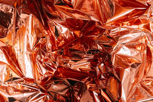 Free Photo of a Crumpled Foil Paper Stock Photo