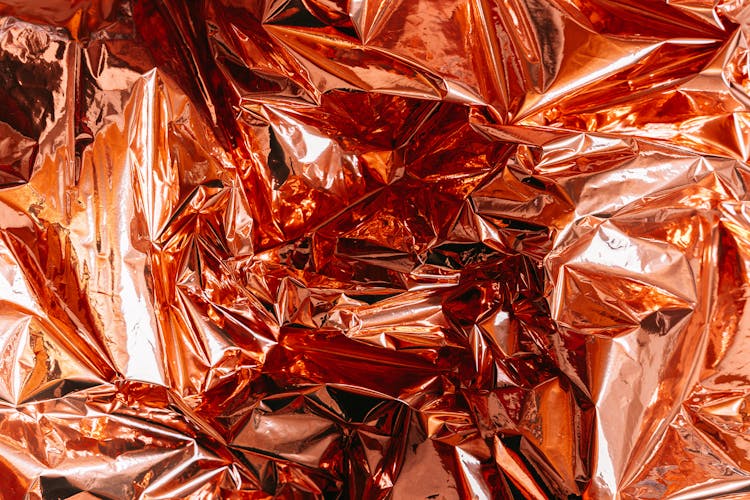 Photo Of A Crumpled Foil Paper