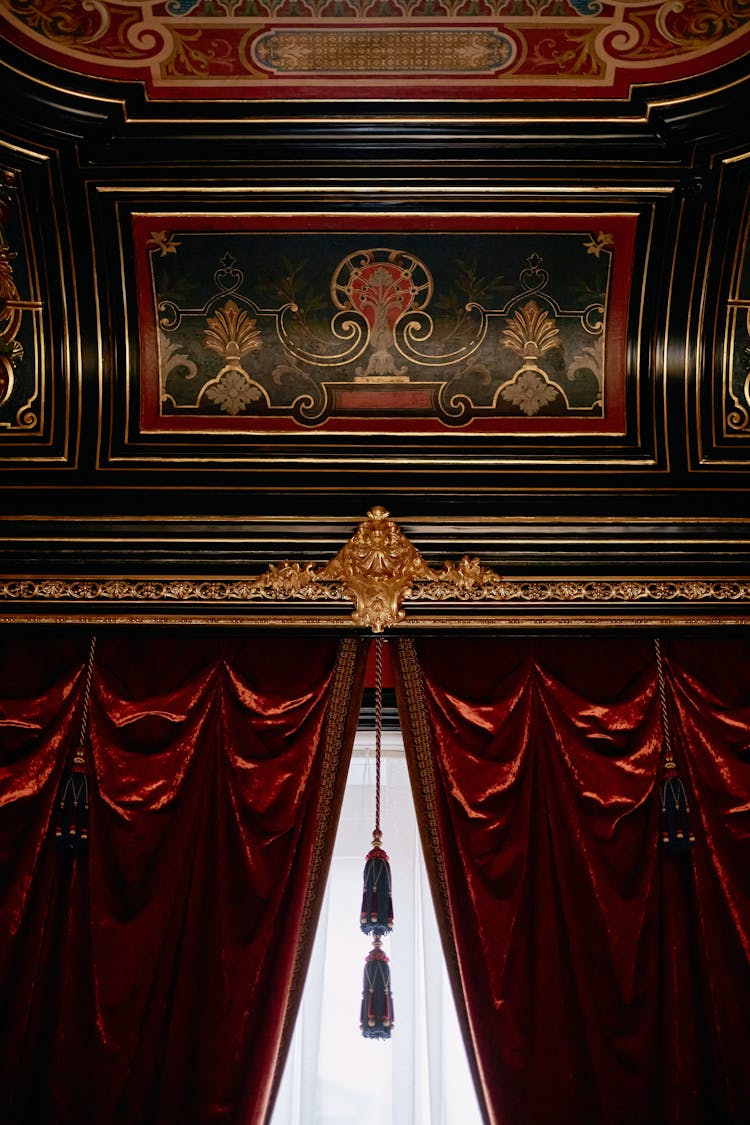 A Silk Velvet Window Curtain