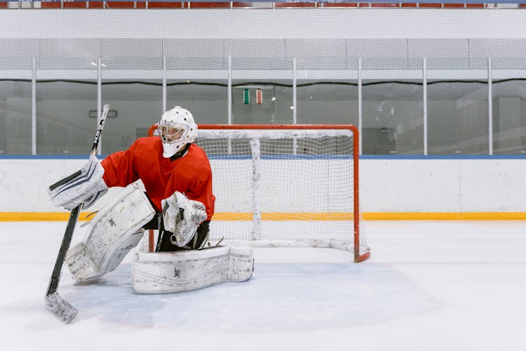 A Person Doing Hockey