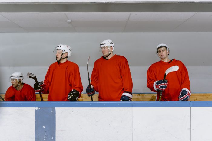 Players cheering together after a championship win