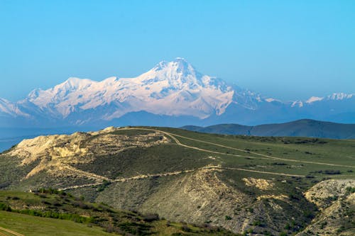 kazbek, 冰河, 山 的 免费素材图片