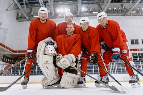 Group Photo of Hockey Players 