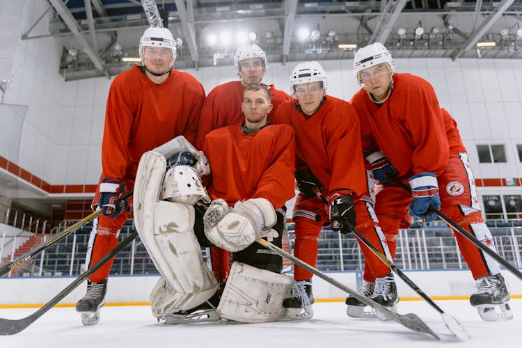 Group Photo Of Hockey Players 