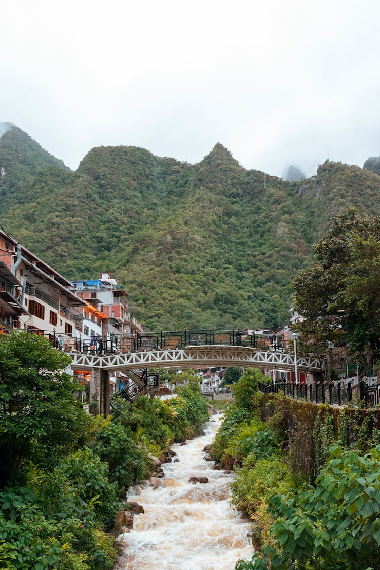 A River In The Aguas Calientes In Peru