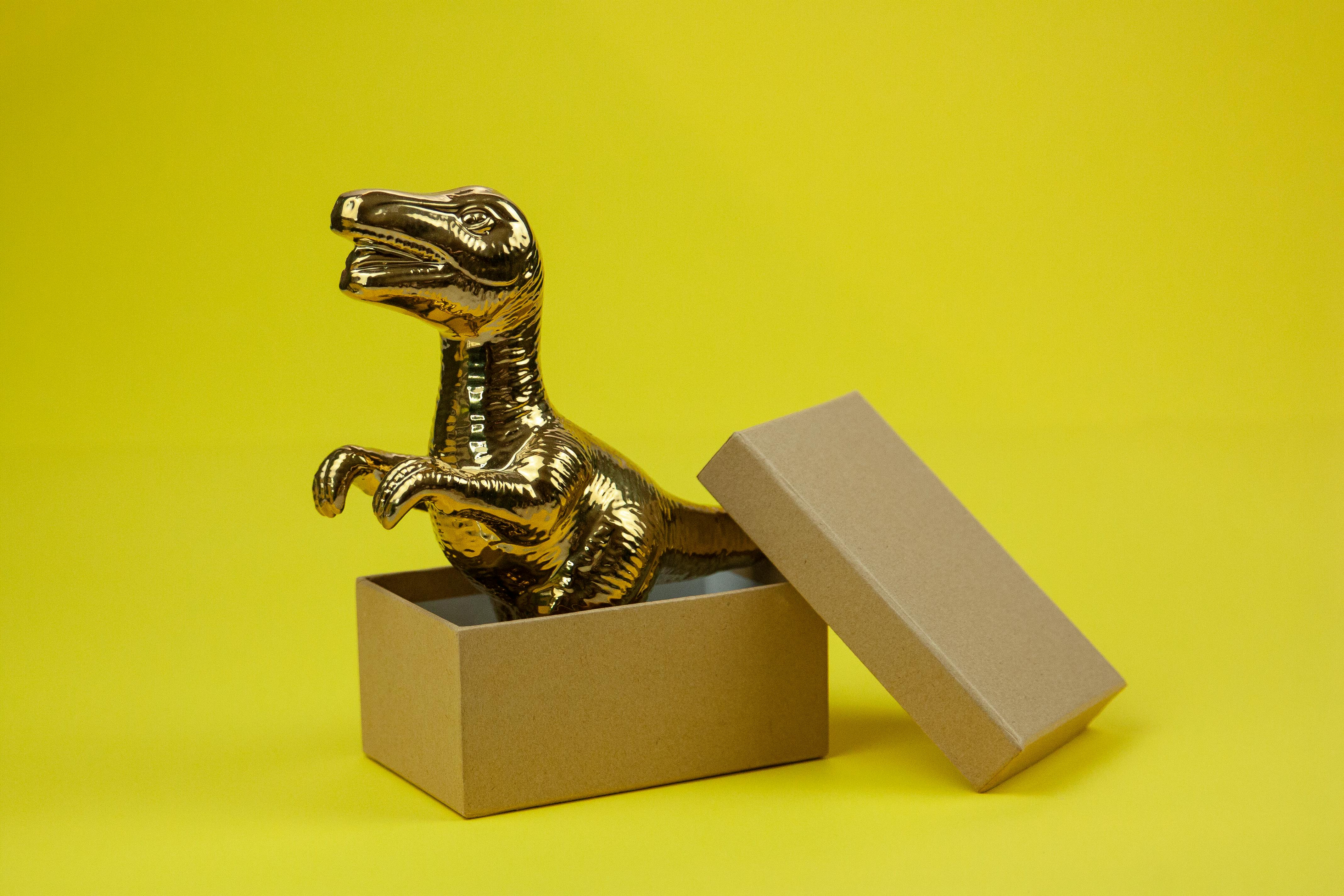 Gold 2024 dinosaur figurine