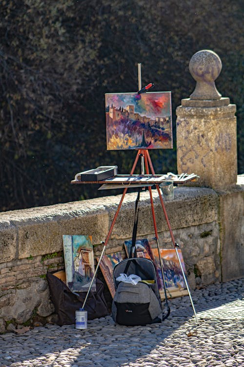 A Painting on an Easel
