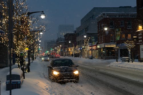 下雪, 交通, 交通系統 的 免费素材图片