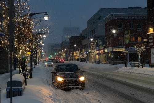 Street Covered with Snow