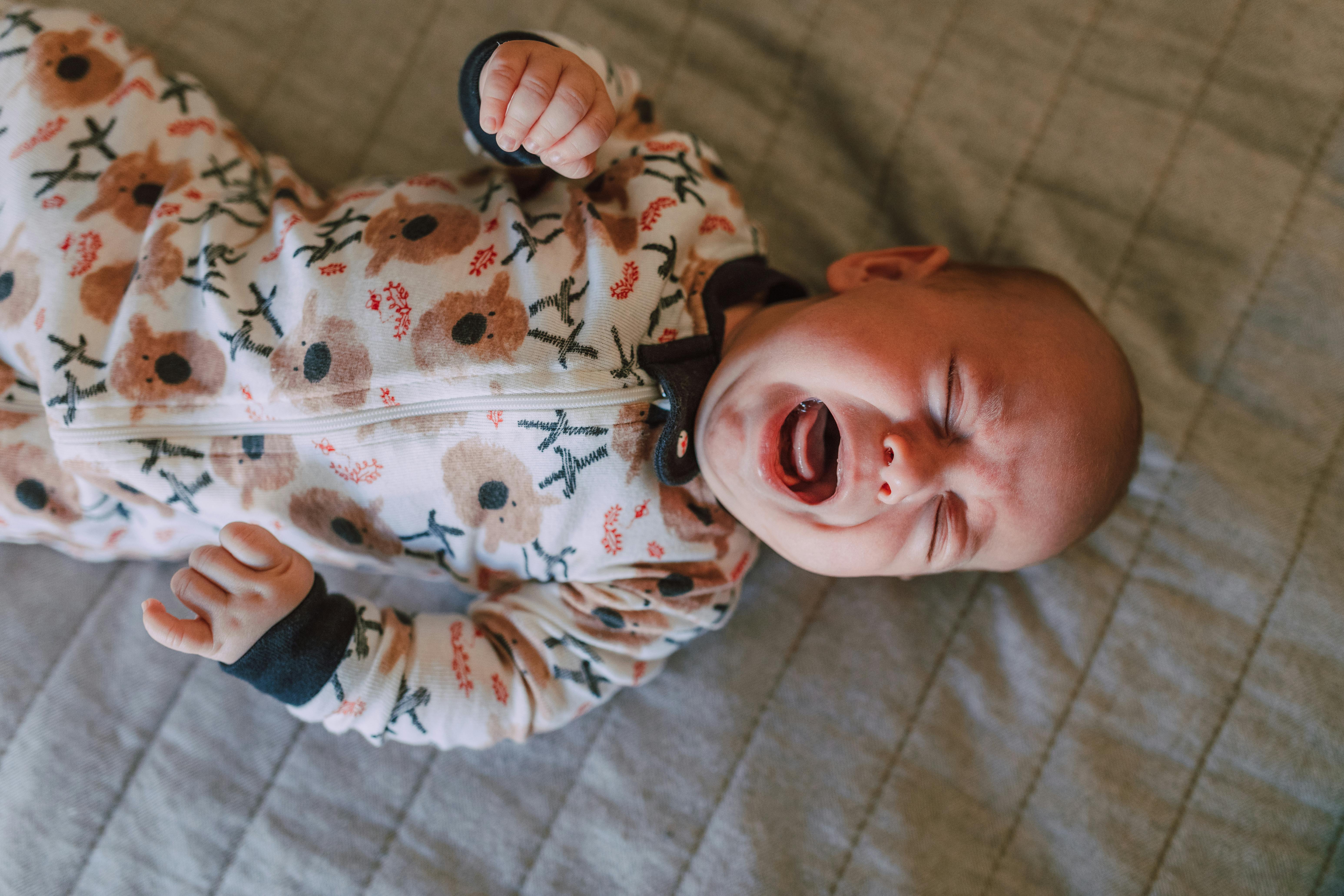 photo of a crying baby