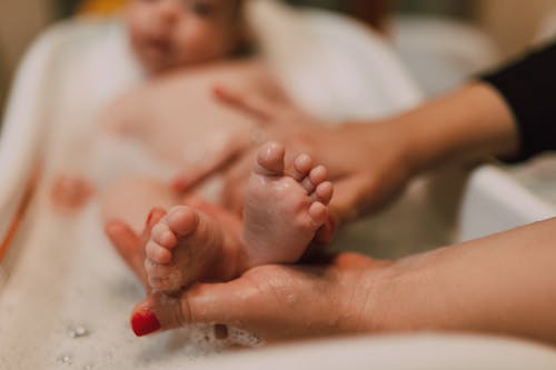 Free Small Feet of a Baby Stock Photo