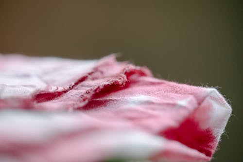 Pink textile in modern studio