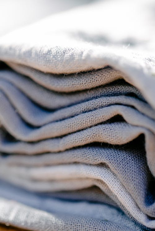 Pile of fabric under sunlight