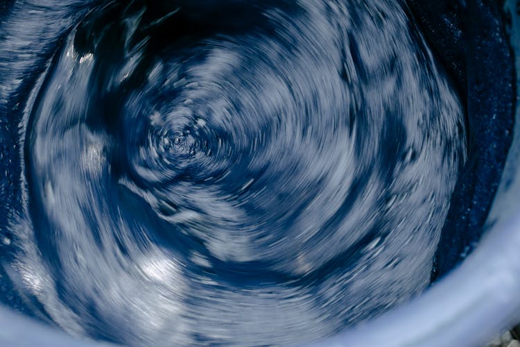 Foamy Indigo Colored Water In Washing Machine