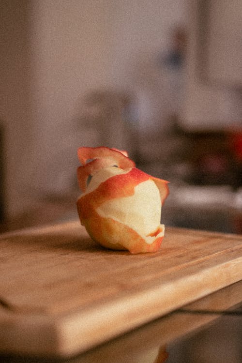 Apple on Wooden Chopping Board