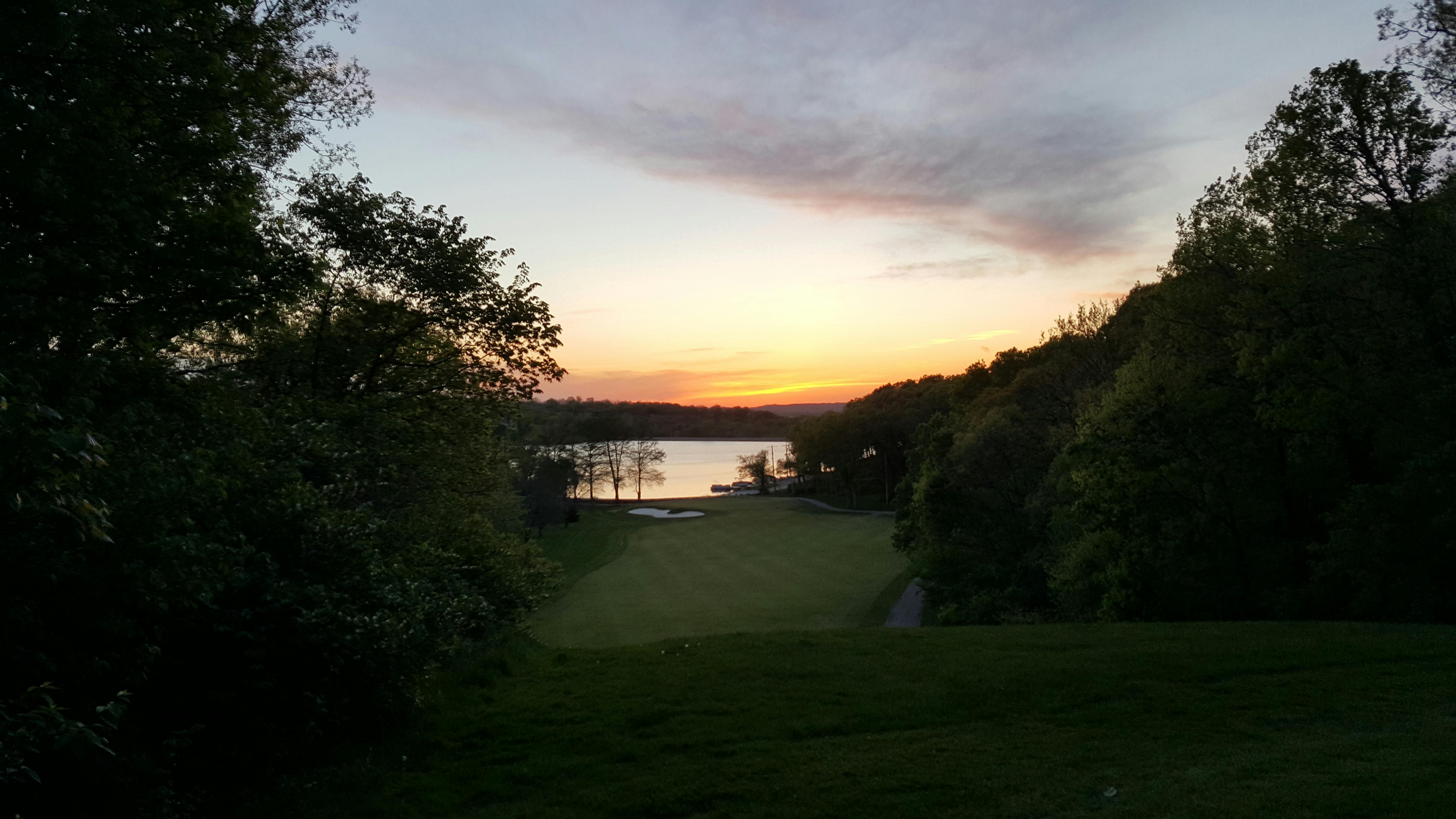 Free stock photo of Sunset from 12th hole Tee-Box