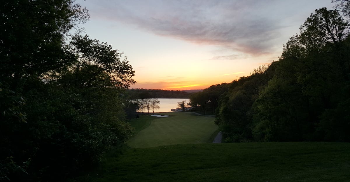 Free stock photo of Sunset from 12th hole Tee-Box
