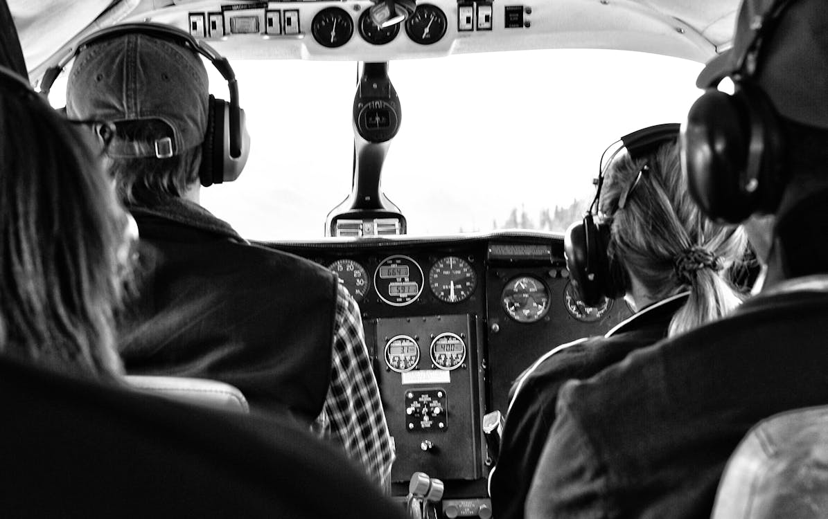 Free Four Person Riding Aircraft Stock Photo