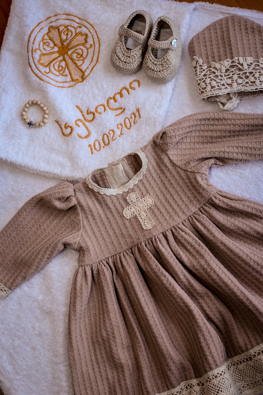 Christening Clothes for a Baby