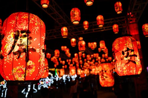 Free stock photo of chinese lanterns, chinese new year, chinese new year decorations Stock Photo