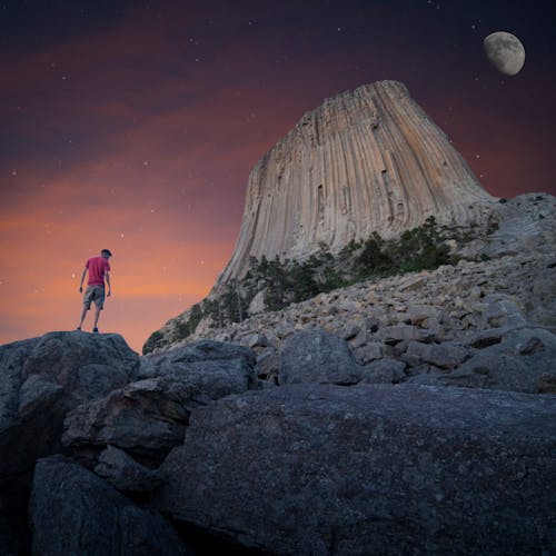 Free stock photo of devils tower, rock formations, wyoming