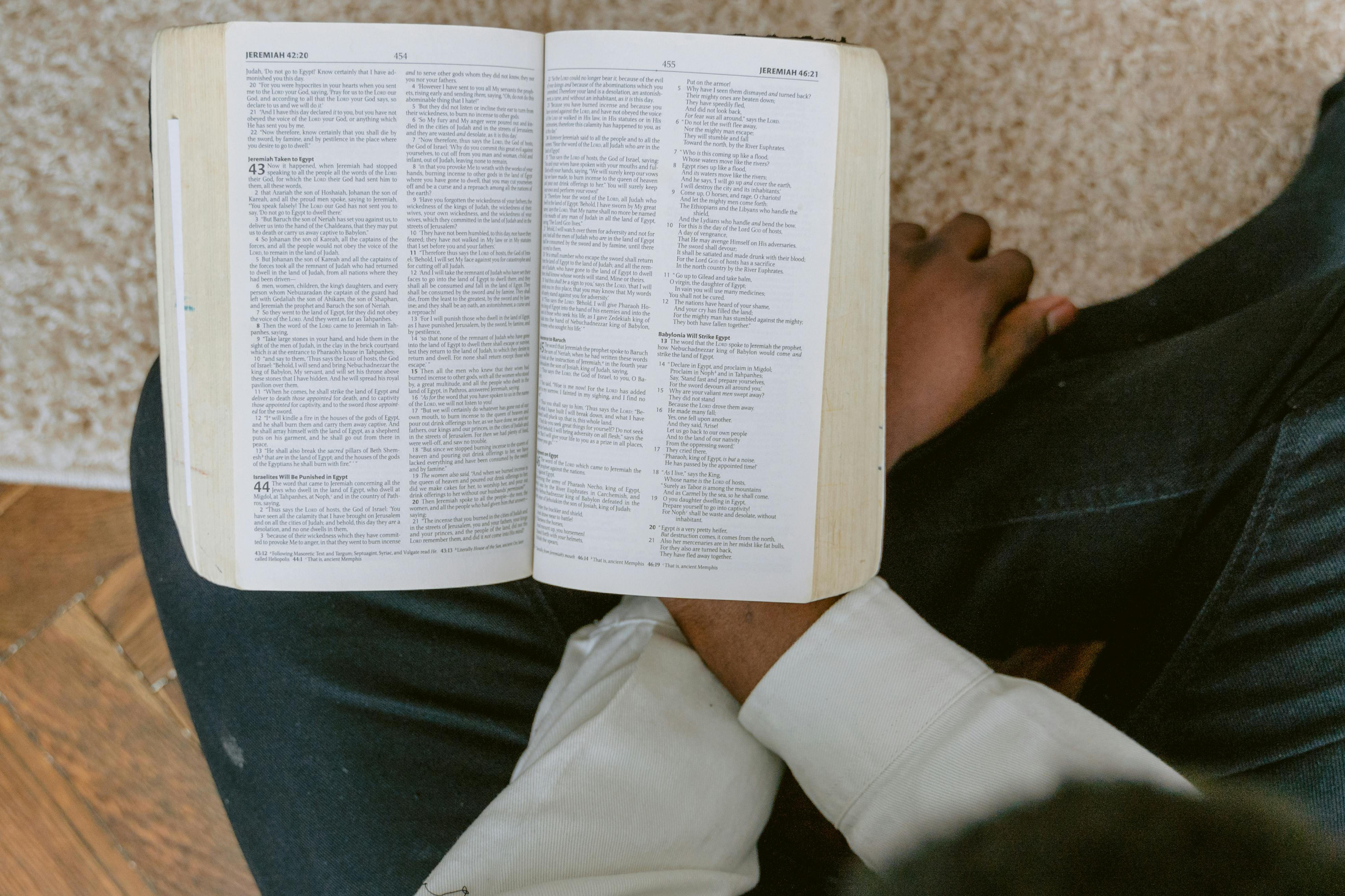 person reading a Bible in a quiet space - christian rehab centers