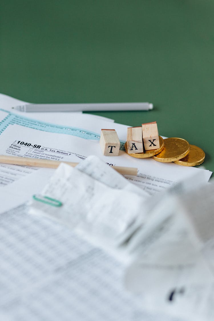 Tax Documents On The Table