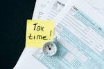 Tax Documents on Black Table