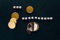 Round Gold Chocolate Coins