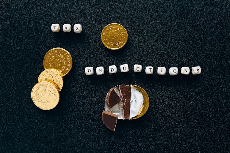 Round Gold Chocolate Coins