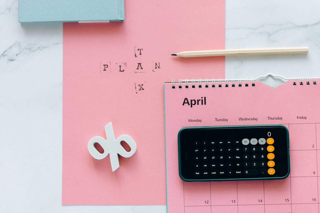 Free April Calendar Stock Photo