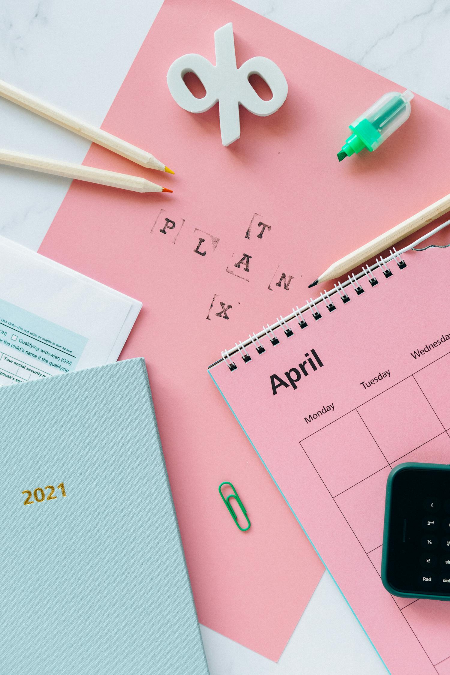 tax-return-form-and-notebooks-on-the-table-free-stock-photo