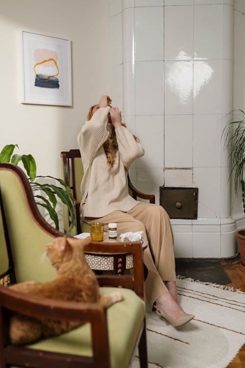 Woman Putting Eyedrops