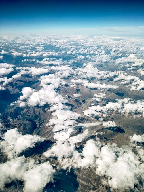 Imagine de stoc gratuită din atmosferă, cumulus, fotografie aeriană
