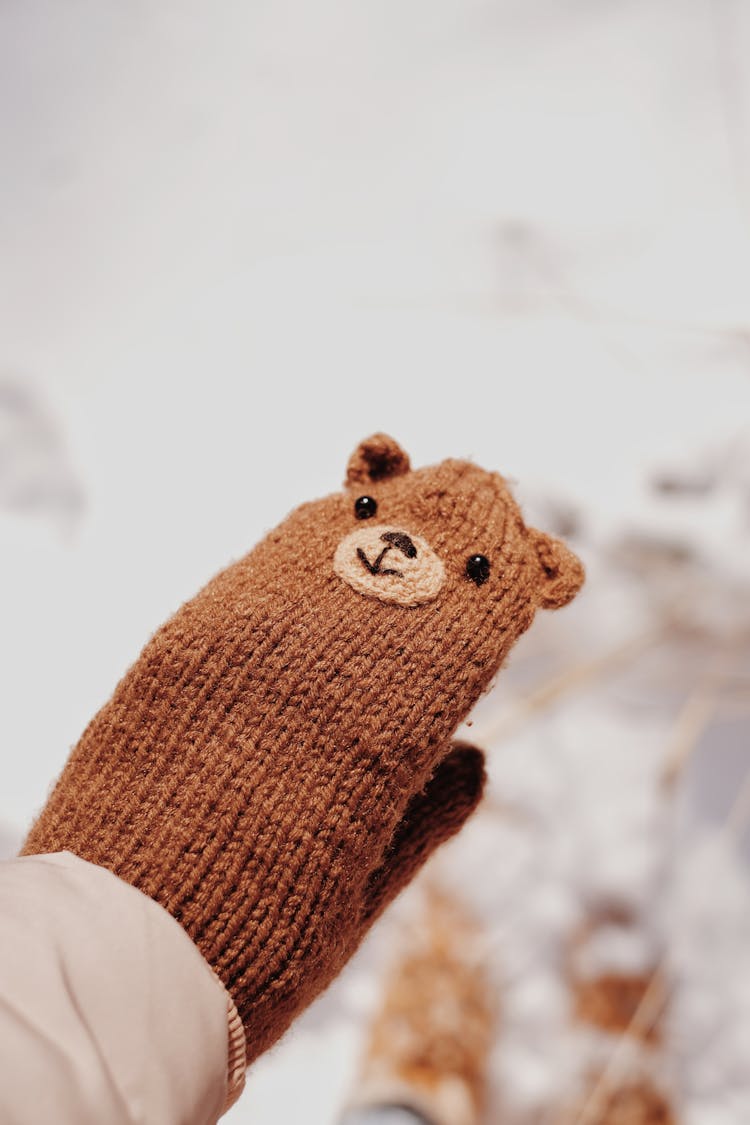 Close Up Shot Of A Mitten