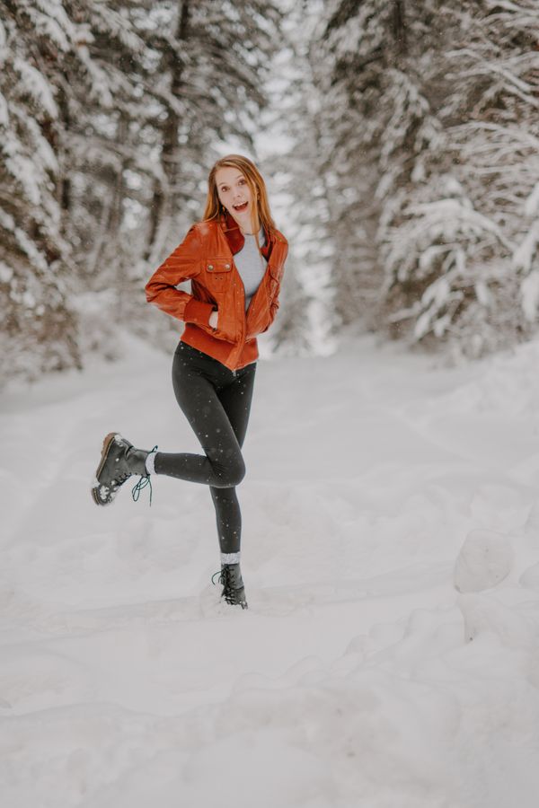 Chunky knit sweater with leggings and boots