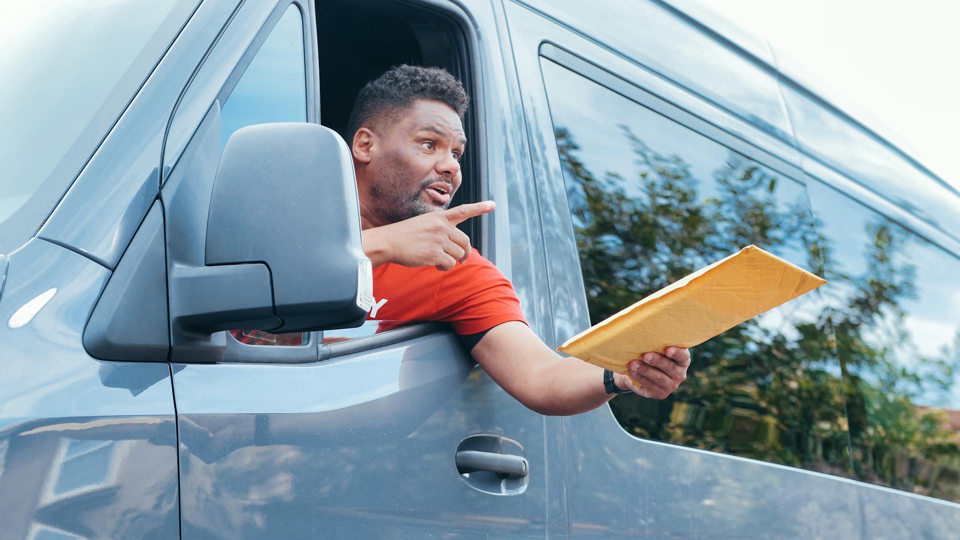 A Man Making a Delivery