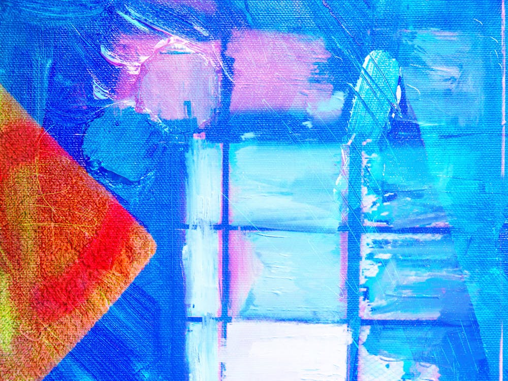 Free 
A Close-Up Shot of an Abstract Painting Stock Photo