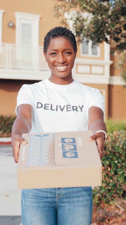 A Woman Making a Delivery
