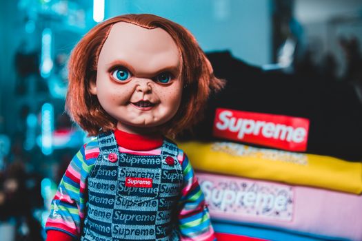Chucky Doll Dressed in Supreme
