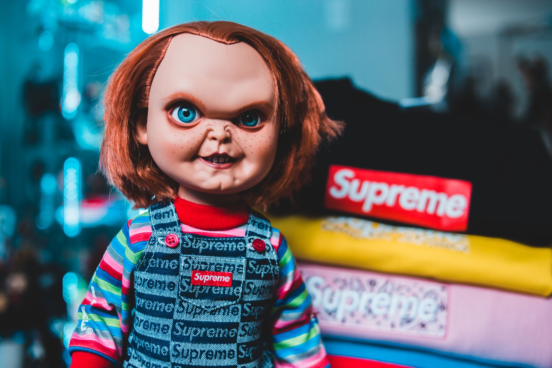 Chucky Doll Dressed in Supreme