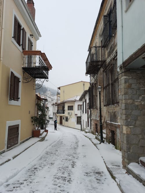 Immagine gratuita di città vecchia, giornata nevosa, xánthi