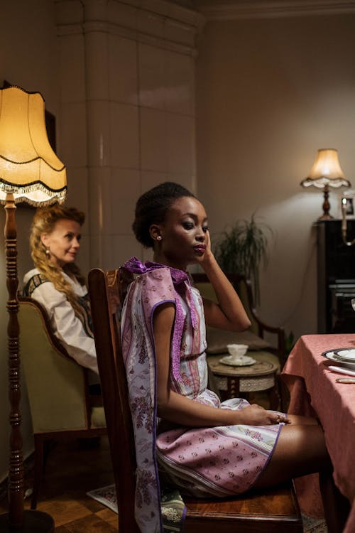 People Sitting in the Dining Room